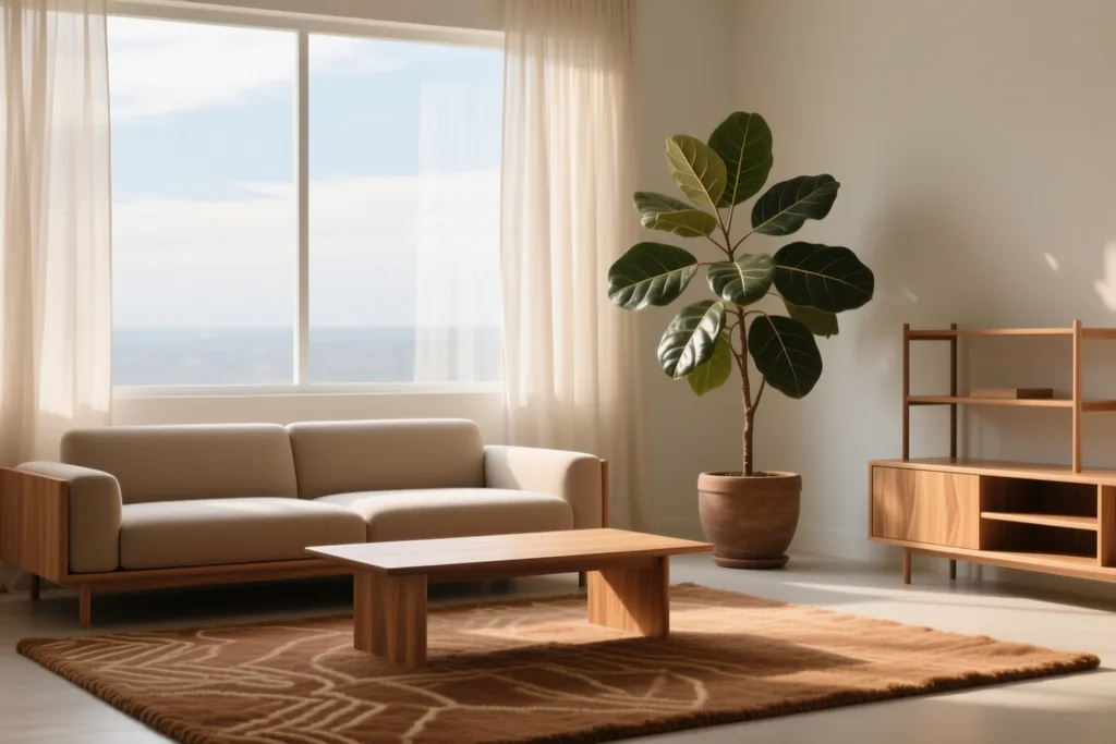 Minimalismo quente: casa simples sem parecer fria
