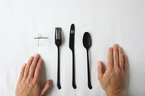 Talheres de design Funambule de Constance Guisset