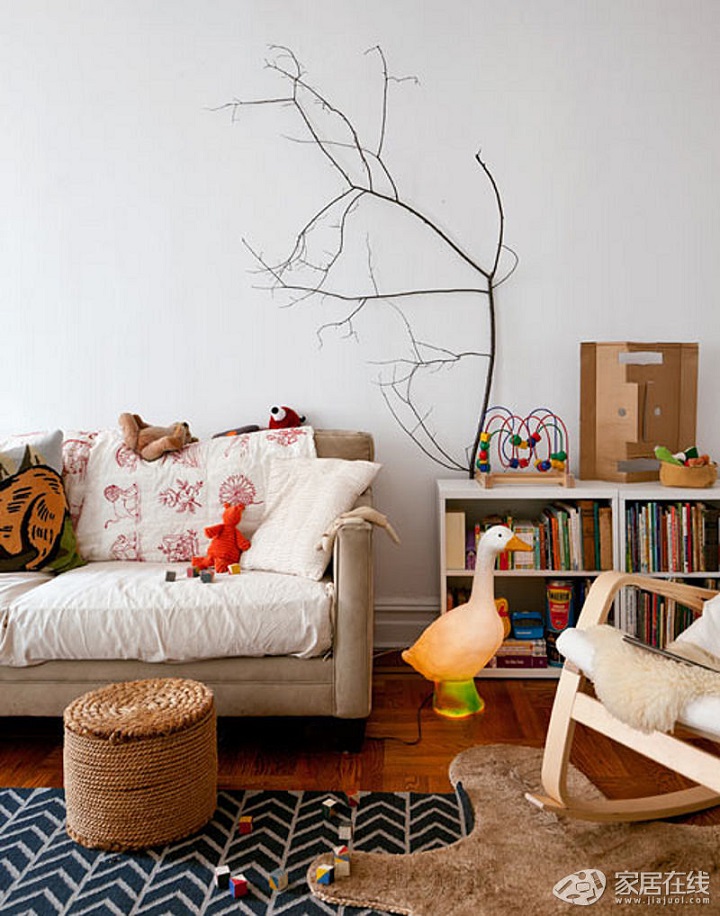 decoração com ramos