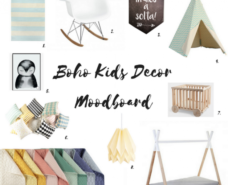 Decoração de quarto de criança: Moodboard ‘Boho Kids Decor’