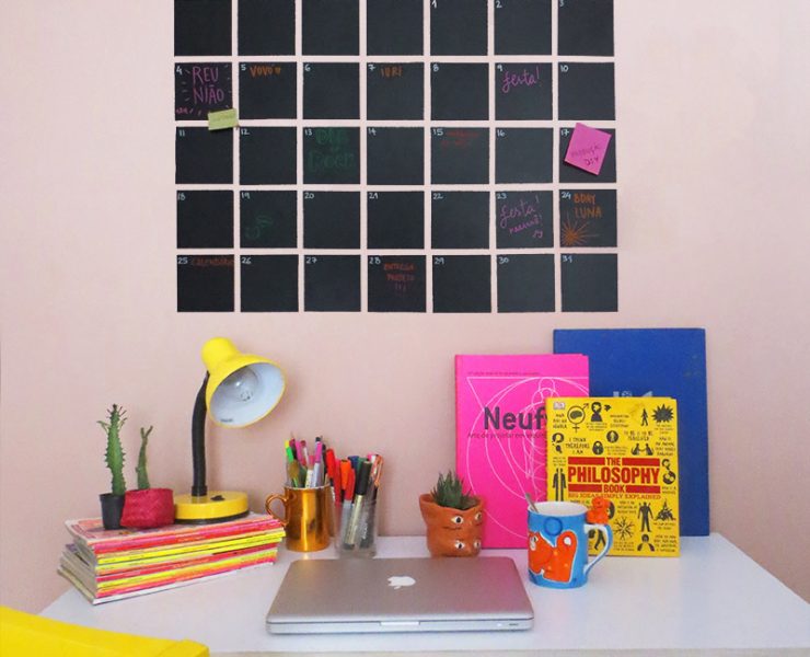 DIY: calendário de parede para toda a família