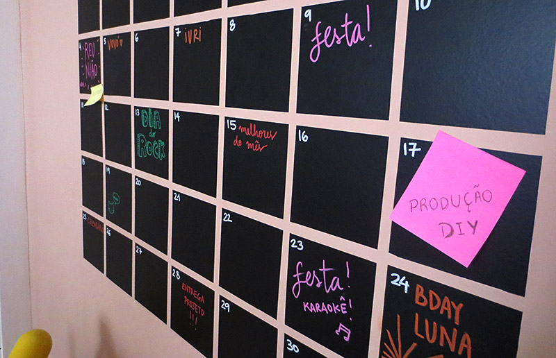 DIY: calendário de parede